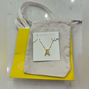 Brand new “A” initial necklace Kendra Scott